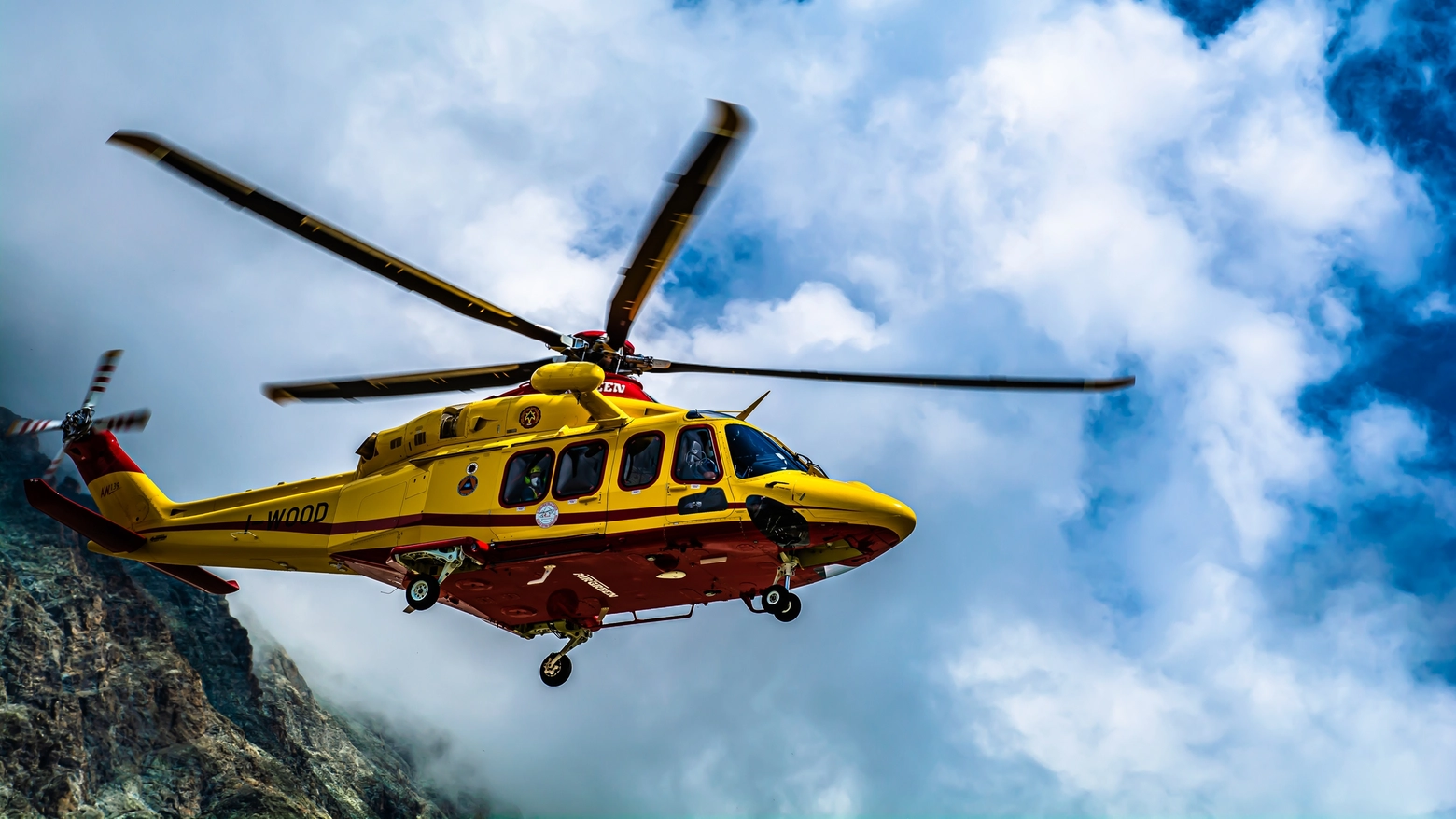 Un elicottero del soccorso alpino (Getty Images)
