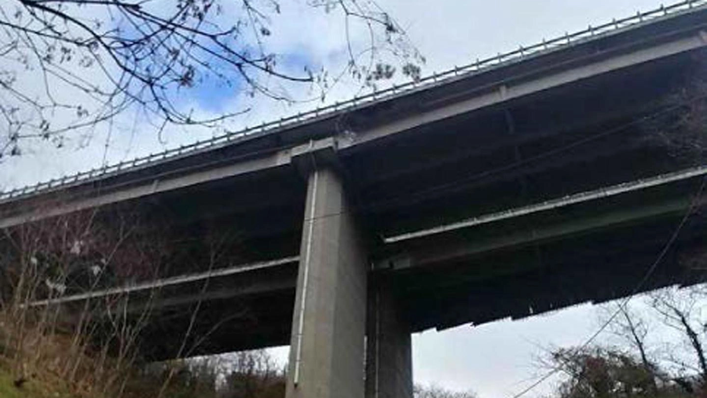 Il Viadotto Pecetti sull'autostrada A26 (Ansa)