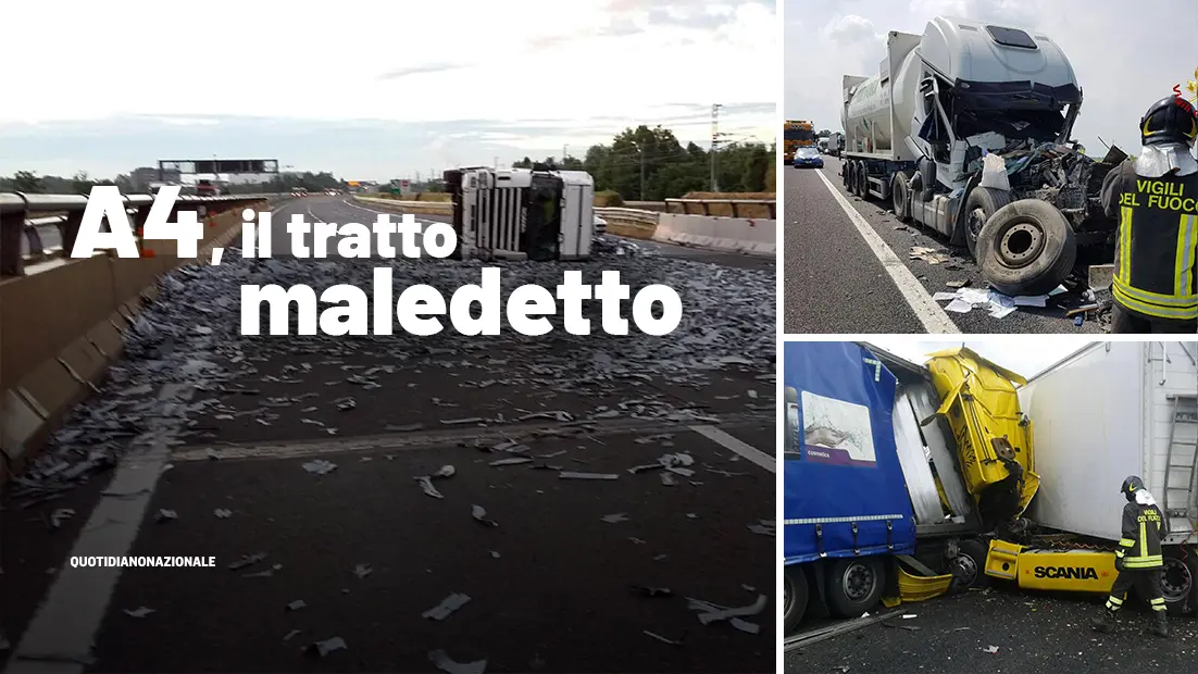 A4, raffica di incidenti e tratto maledetto. Zaia: è un bollettino di guerra, ora basta