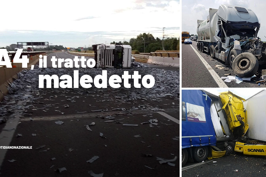 Autostrada A4, il tratto maledetto