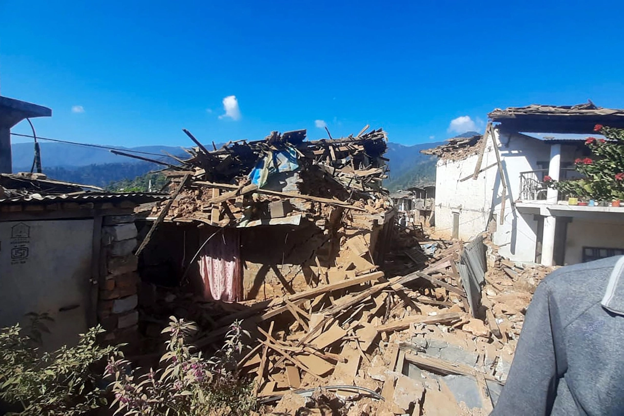 Terremoto in Nepal (Ansa)