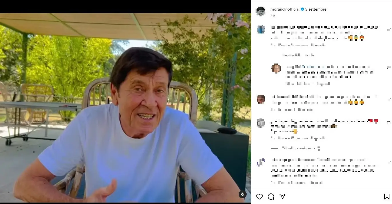 Gianni Morandi lascia i social e fa preoccupare i fan