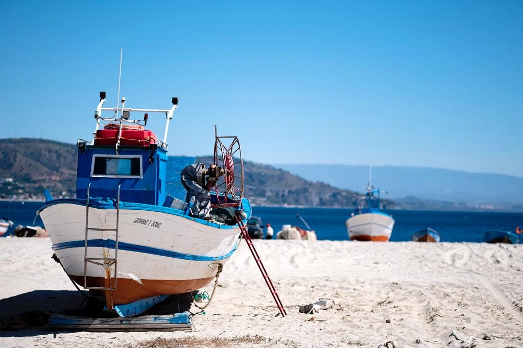 La spiaggia di Soverato dove parte il percorso Kalabria coast to coast