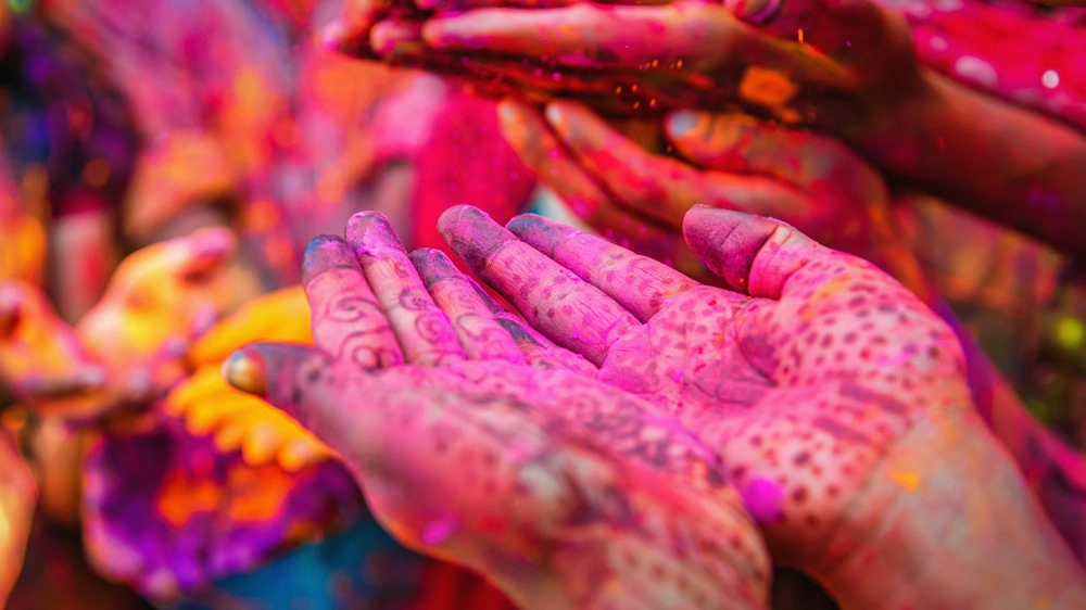 La festa di Holi in India