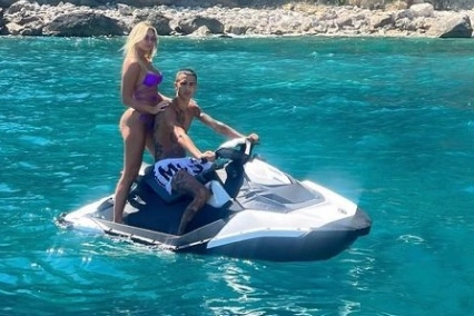 Chanel Totti e Cristian Babalus la scorsa estate in vacanza