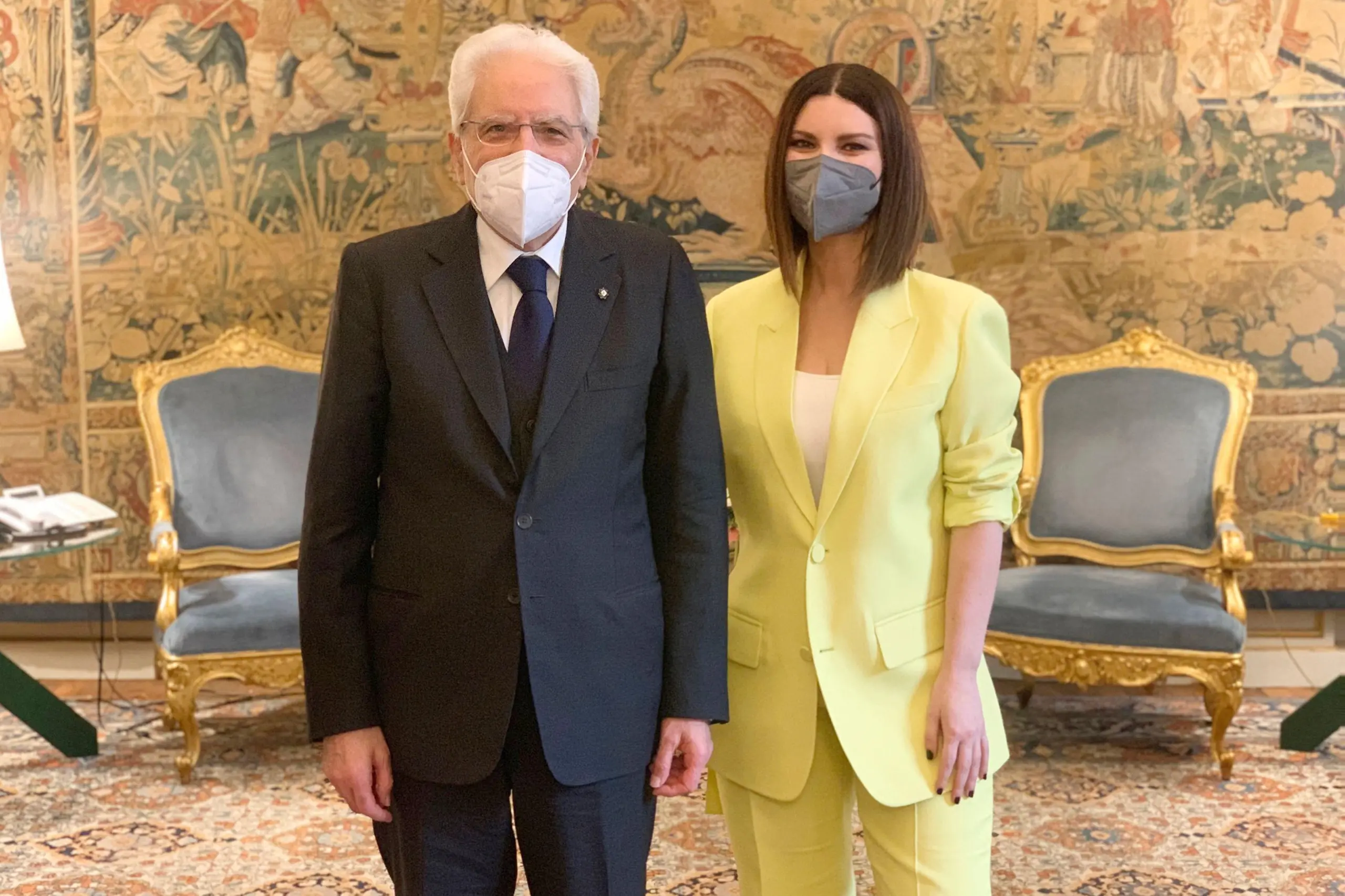 Laura Pausini al Quirinale