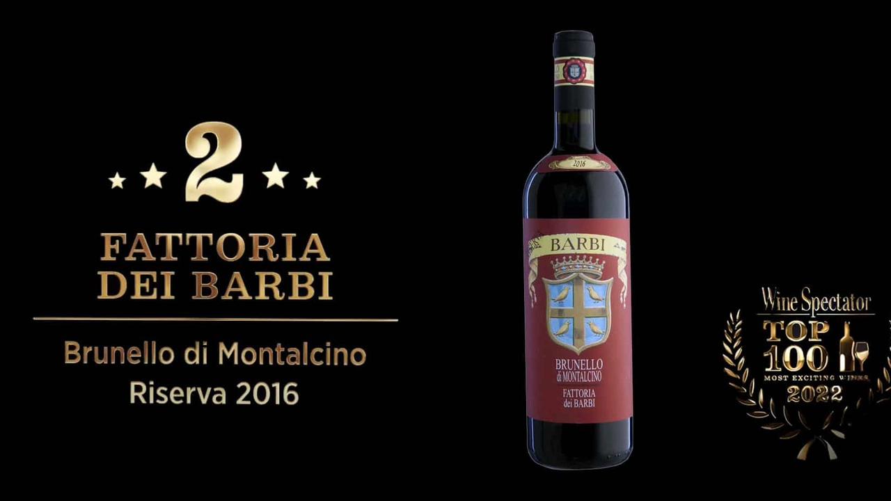 Il Brunello di Montalcino Riserva 2016 porta Fattoria dei Barbi nell'Olimpo dei vini