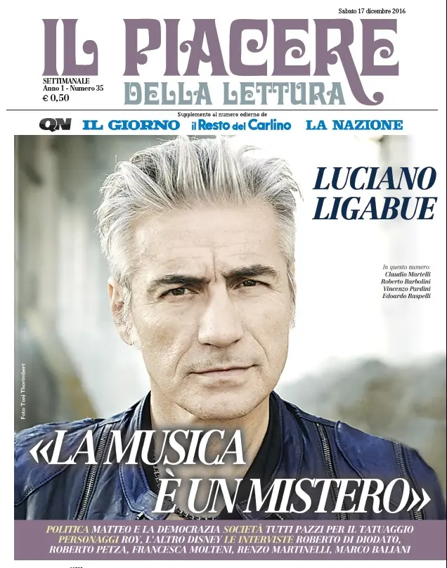 Il Piacere della lettura con Luciano Ligabue: "La musica è un mistero"