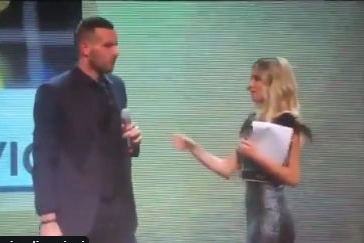 Diletta Leotta e Samir Handanovic 