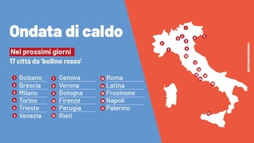 Allerta caldo: 17 città verso il bollino rosso (massima allerta)