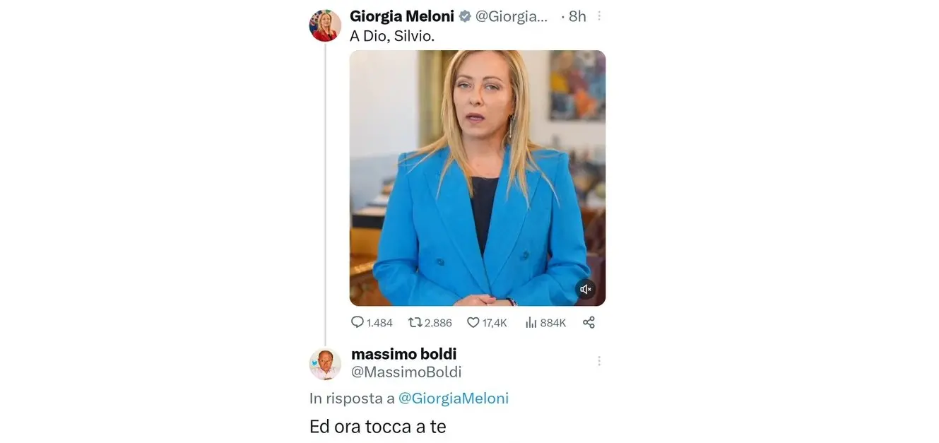 Morto Berlusconi, epic fail di Massimo Boldi: “Giorgia, ora tocca a te”