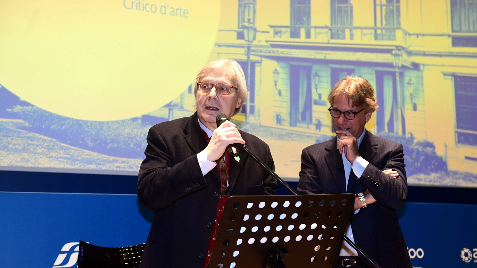 Milano, Vittorio Sgarbi annuncia le sue dimissioni all'evento di Porro 'La ripartenza' (Imagoeconomica)