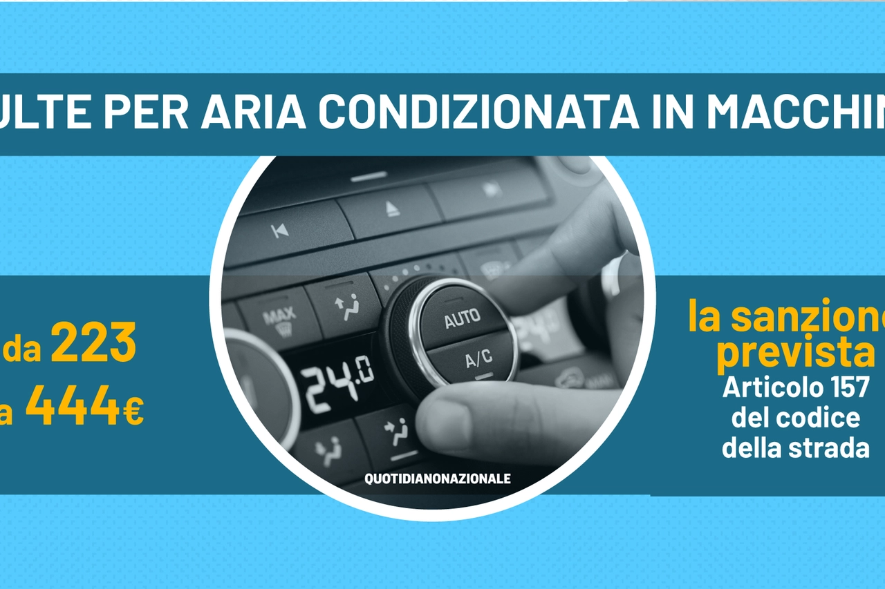 Multe per aria condizionata in auto: quanto si paga