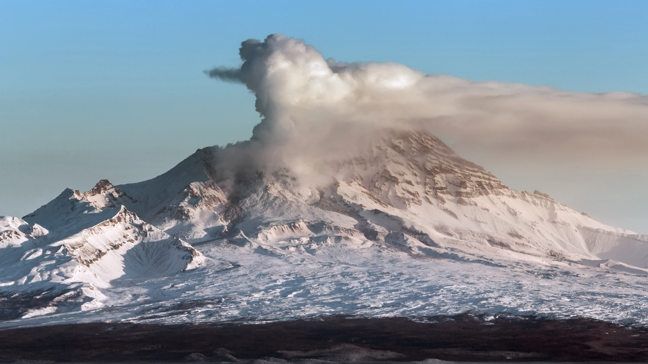 Il vulcano Shiveluch in una foto di repertorio