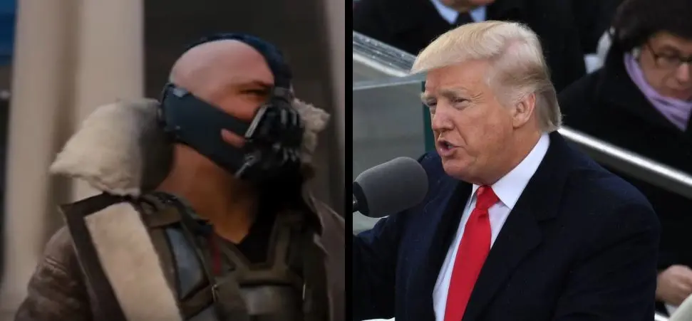 Trump nel discorso ha copiato Bane, il cattivo di Batman