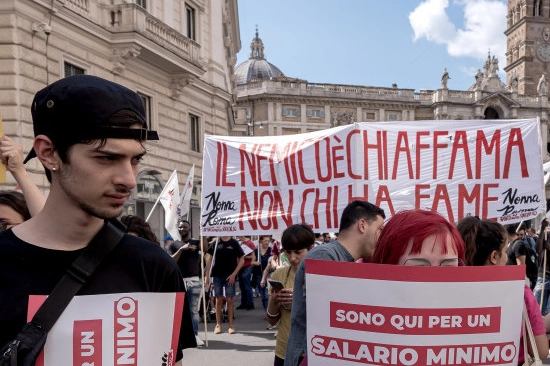 Manifestazione per il salario minimo