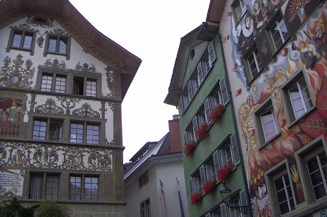Case nel centro storico di Lucerna