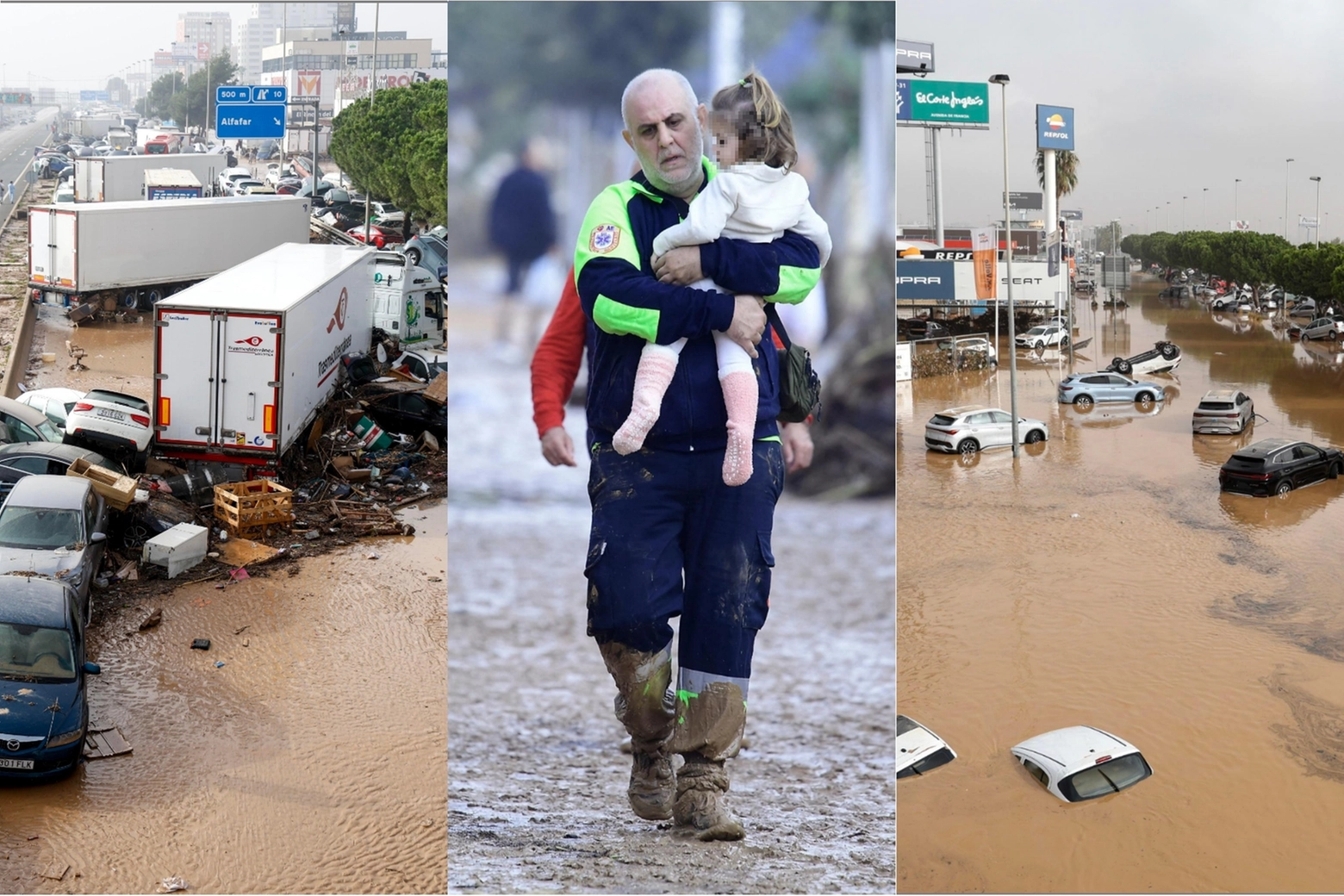 Danni dell'alluvione a Valencia