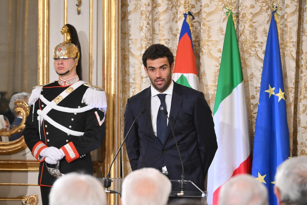 Mattarella ha ricevuto le nazionali italiane di tennis