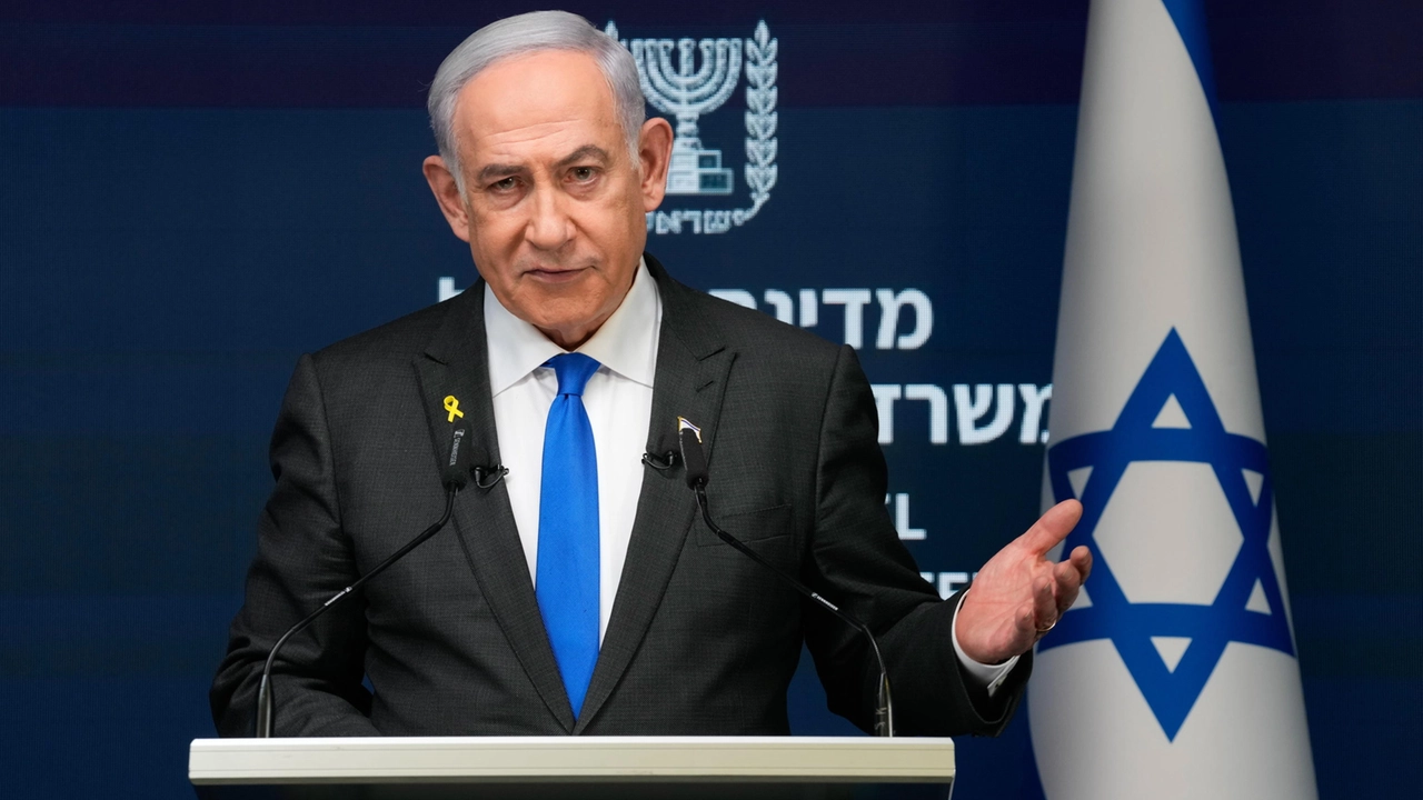 Il premier israeliano Benjamin Netanyahu (foto Ansa)