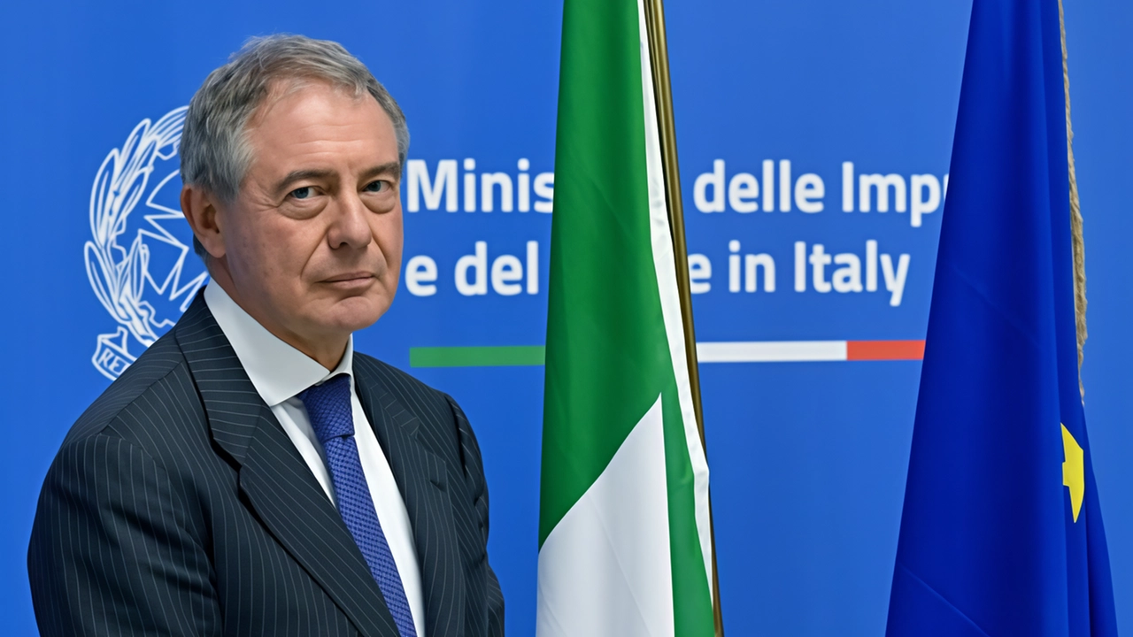 Adolfo Urso, 67 anni, ministro delle Imprese e del Made in Italy