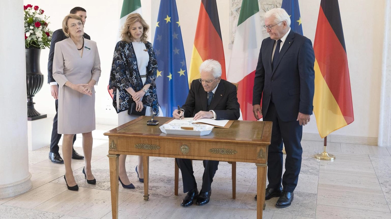 Bilaterale con Mattarella a Bellevue