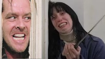 Jack Nicholson e Shelley Duvall in 'Shining'