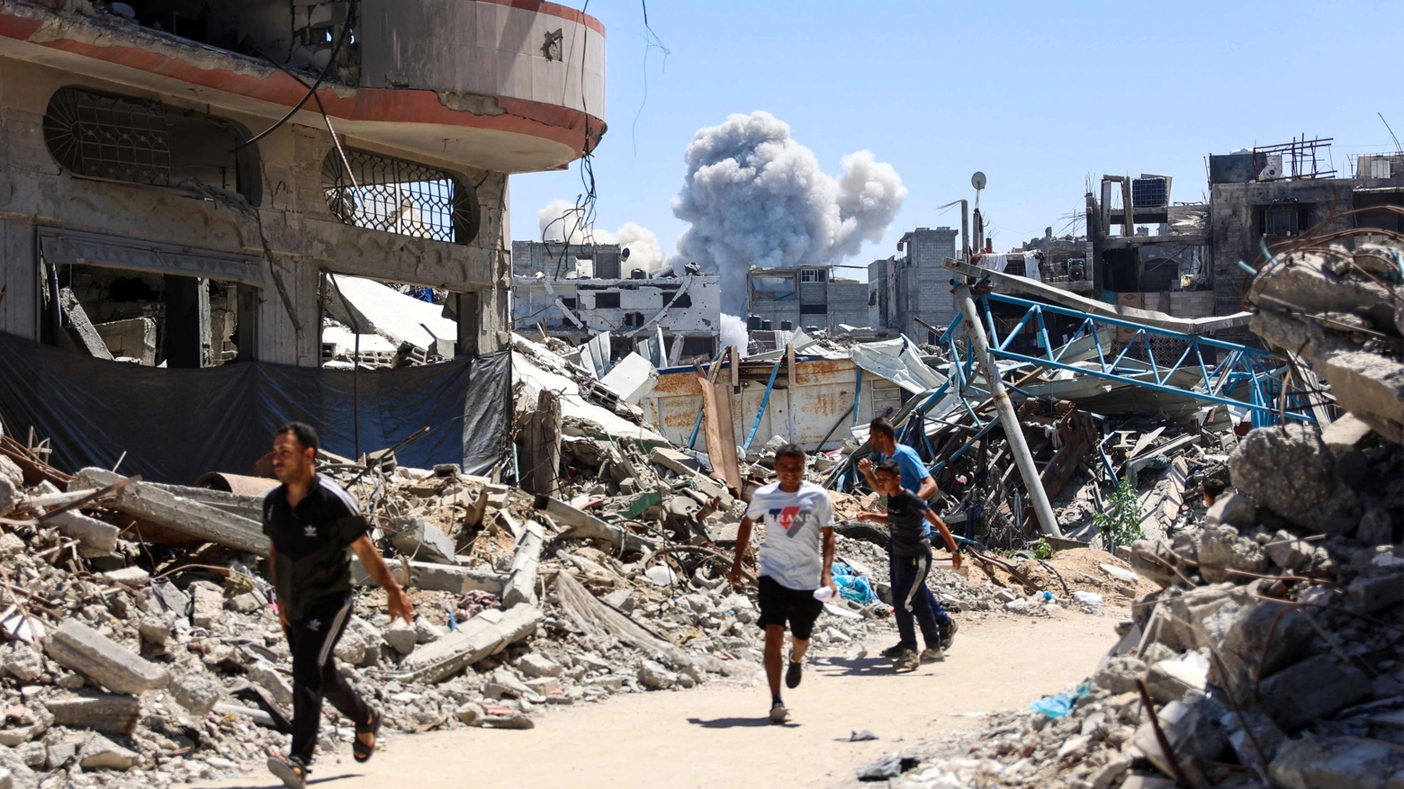 Bombardamento a Gaza (Ansa)