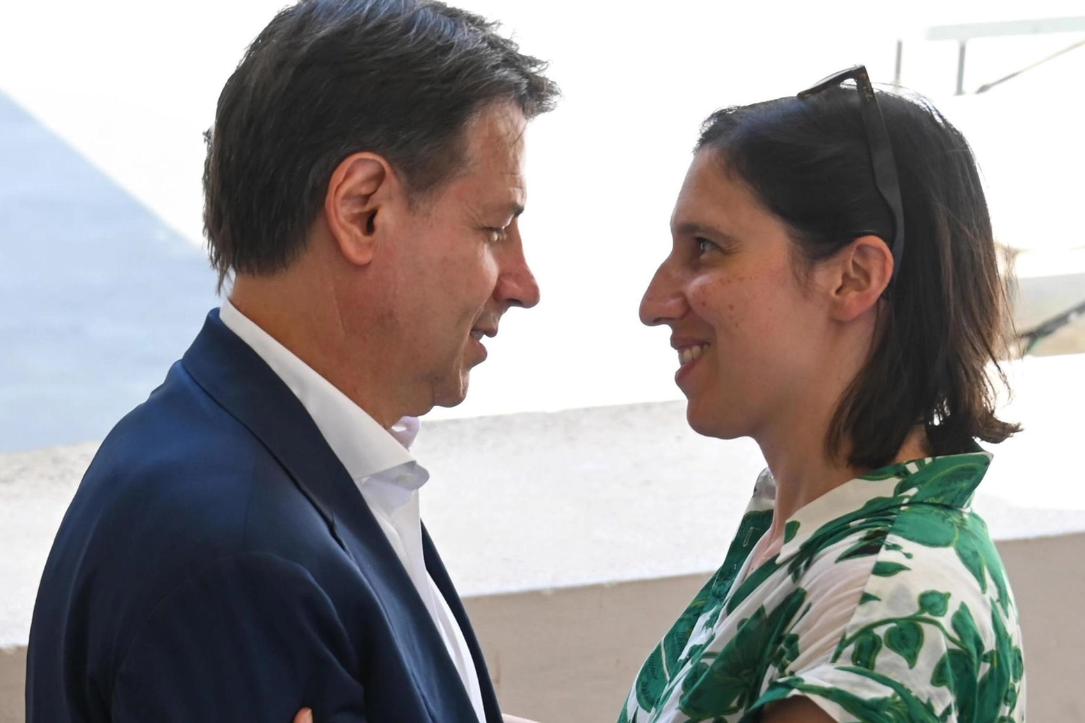 Giuseppe Conte ed Elly Schlein