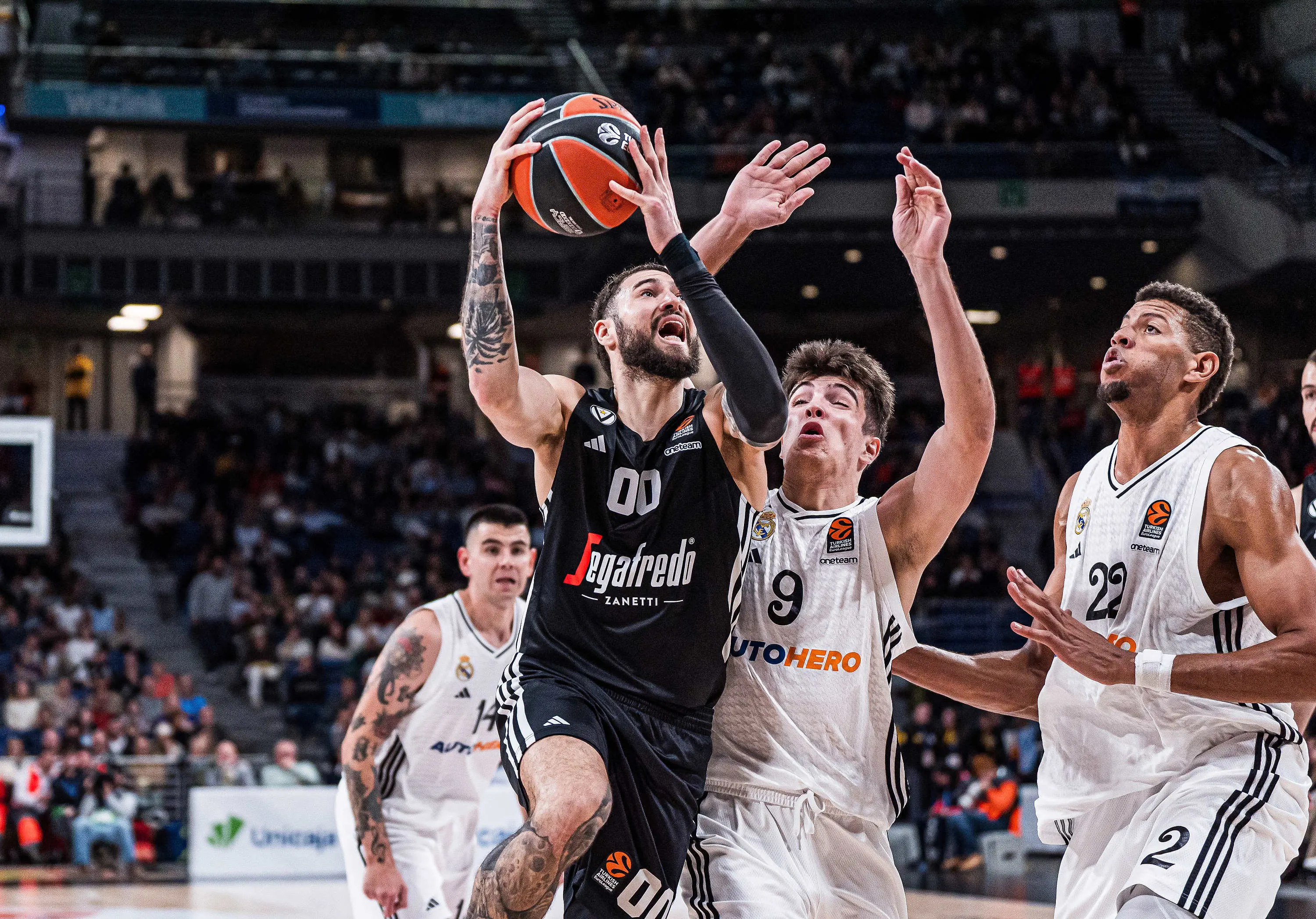 La Virtus crolla a Madrid contro il Real