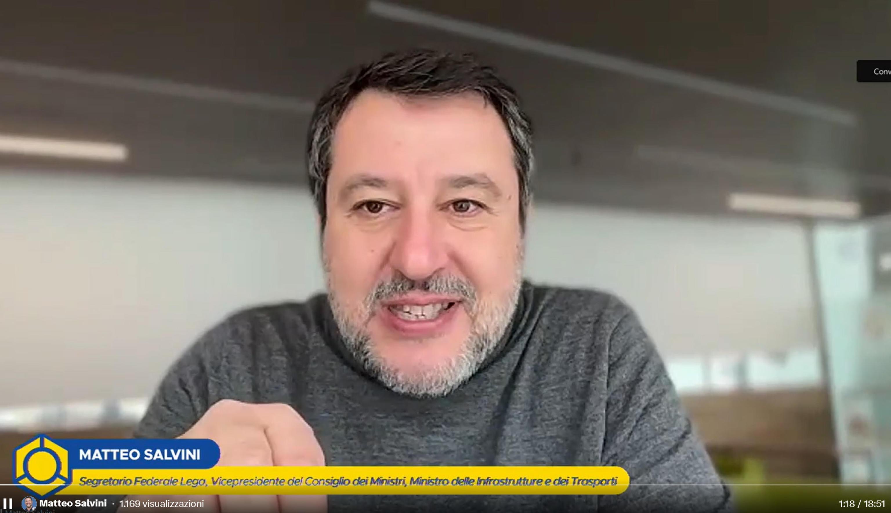 Salvini senza freni: “Noi dalla parte giusta della storia. Nessuna guerra con Meloni, ho chiamato Vance per investimenti italiani in Usa”