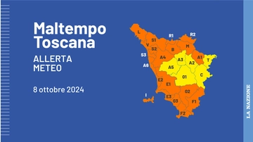 Allerta meteo arancione in Toscana, ecco dove. Attesi temporali molto forti