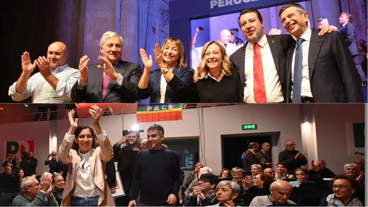 Il centrodestra schiera sul palco anche la premier che si scontra a distanza con la dem Schlein. Sanità e scuola i temi più dibattuti. Massima incertezza sull’esito finale: si profila un testa a testa