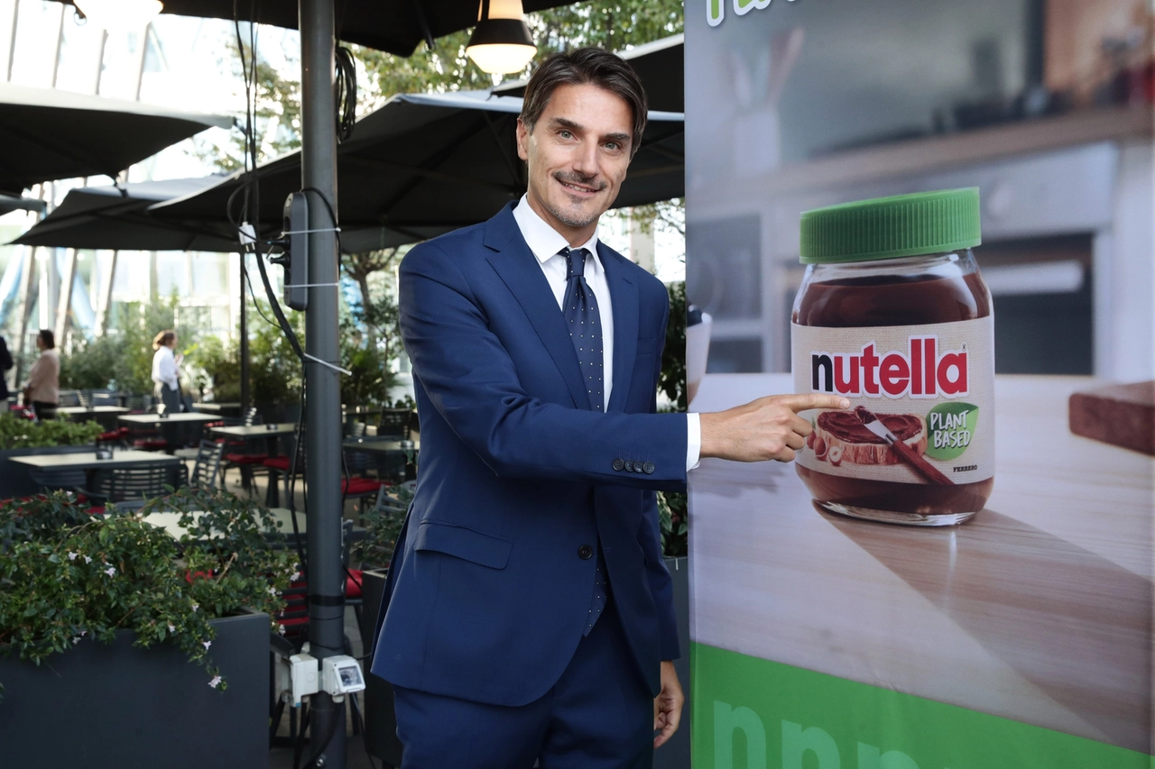 Nutella vegana, Stefano Lelli Mami durante la presentazione (ImagoE)