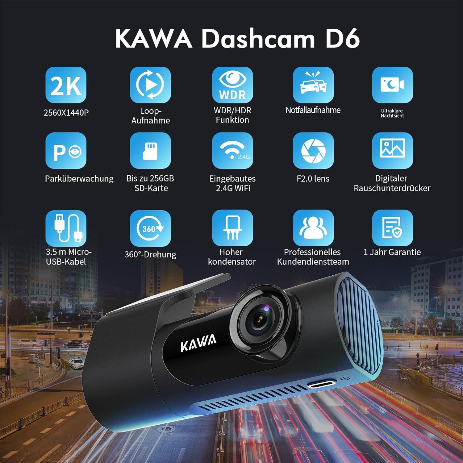 Guida sicura senza pensieri con la dash cam KAWA: prezzo incredibile con il doppio coupon su Amazon