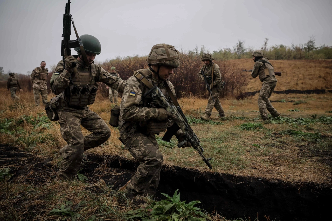 Militari ucraini in azione