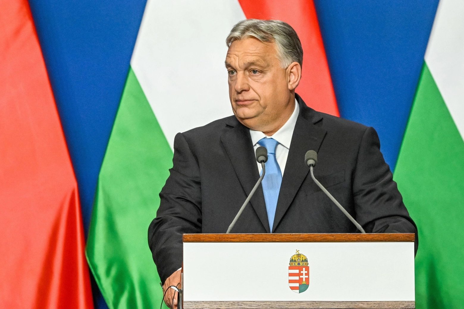 Viktor Orban, premier ungherese, ha dichiarato che la Ue è "a pochi centimetri dalla distruzione" (Ansa)