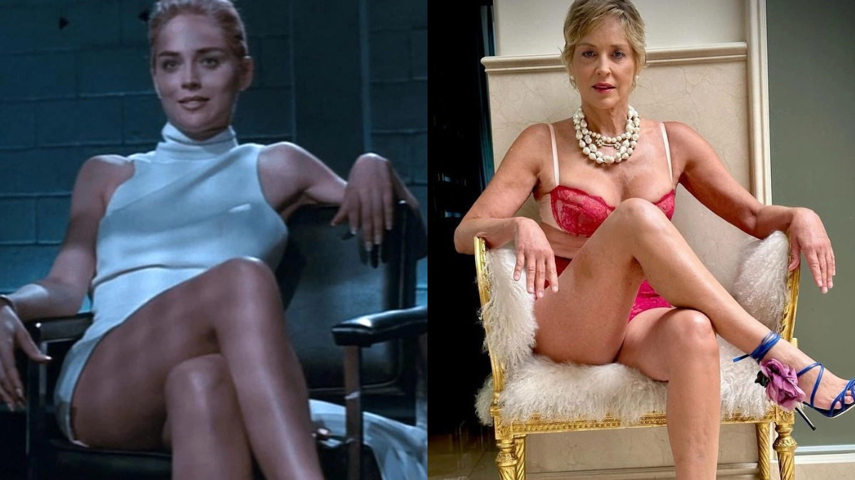 Seduta a gambe incrociate, come quell’immagine diventata famosa nel film del 1992, l’attrice ha replicato in casa la posa in intimo, mettendo in mostra la bellezza matura di una donna di 66 anni