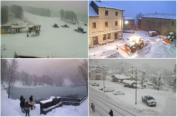 Con la neve il paesaggio è fiabesco: le foto da cartolina dell’Appennino emiliano