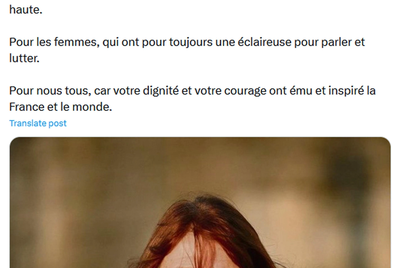 Macron, 'grazie Gisèle Pelicot, esempio per tutte le donne'