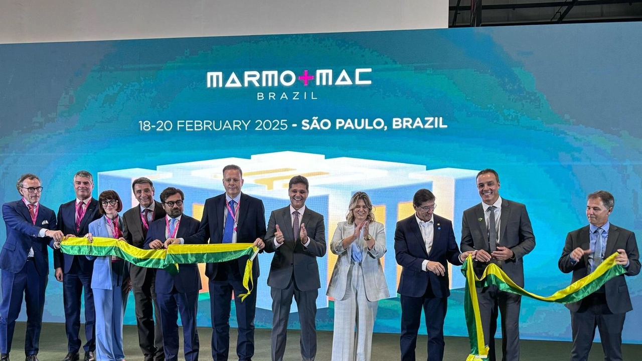 Inaugurata a San Paolo la prima edizione di Marmomac Brazil, evento di Veronafiere dedicato all'industria della pietra naturale.