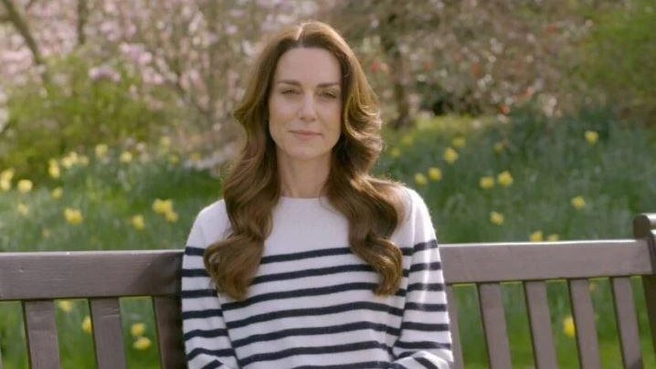 Kate Middleton, una frame del video in cui annuncia il tumore