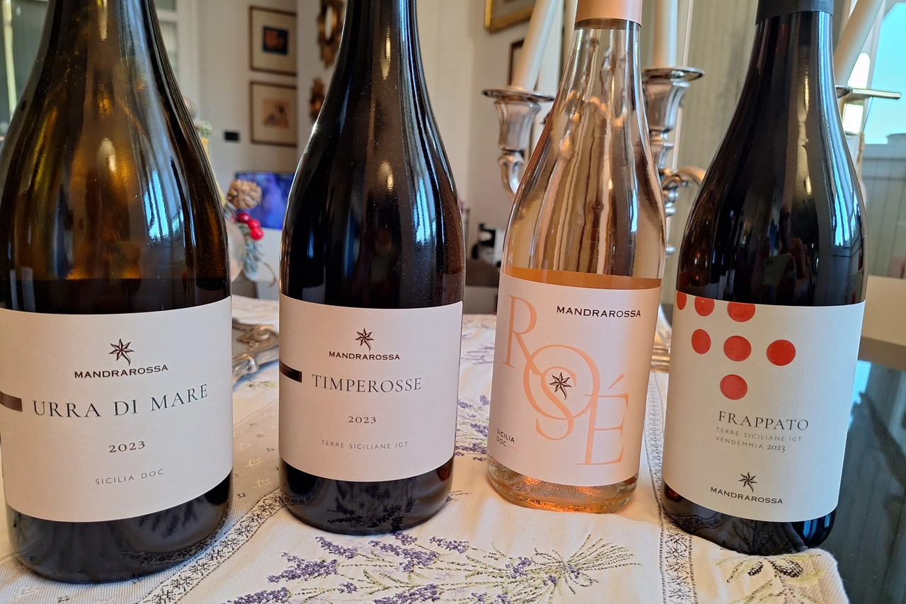 I 4 vini Mandrarossa degustati