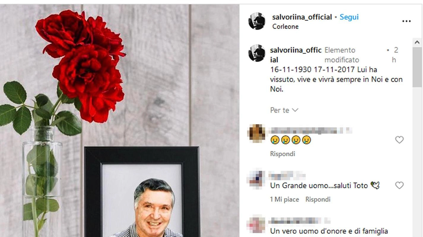 Salvo Riina celebra il padre: "Sempre con noi". Centinaia di like al post (con foto) sui social