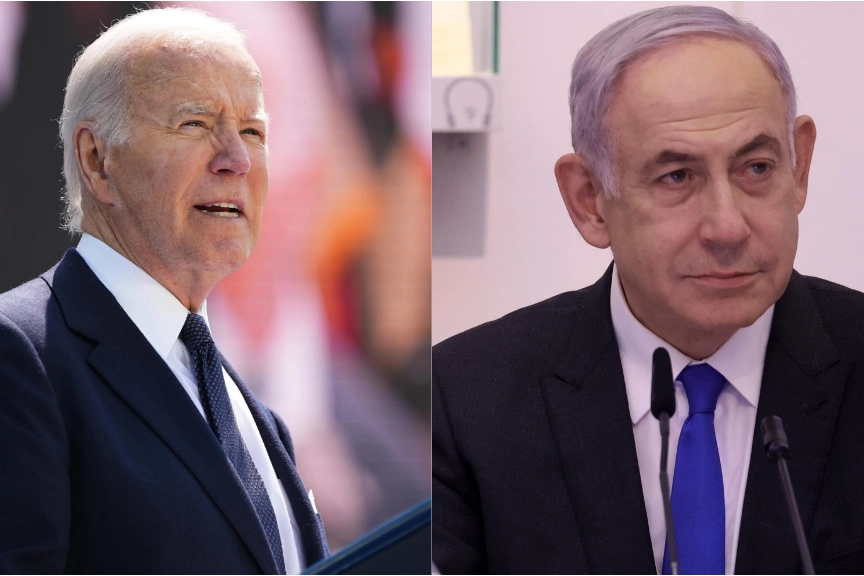 Il presidente Usa, Joe Biden (a destra), e il premier israeliano Benjamin Netanyahu