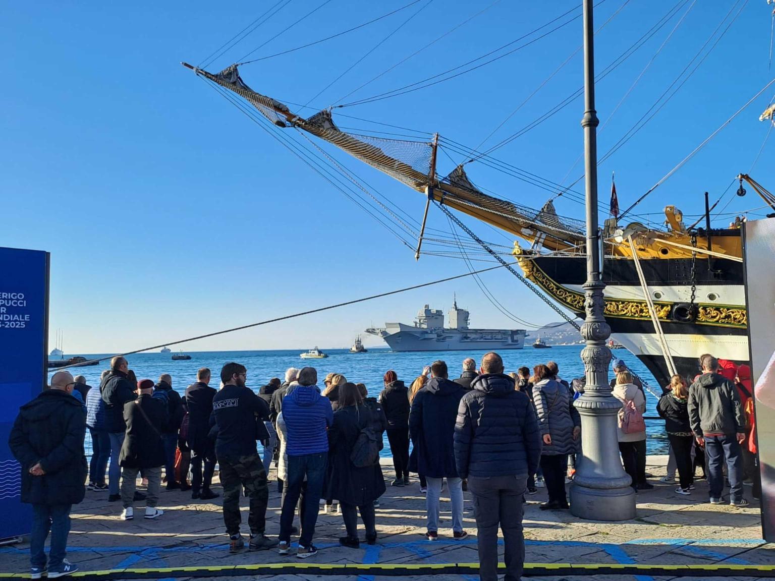 Amerigo Vespucci accolta a Trieste: inizia il Tour Mediterraneo