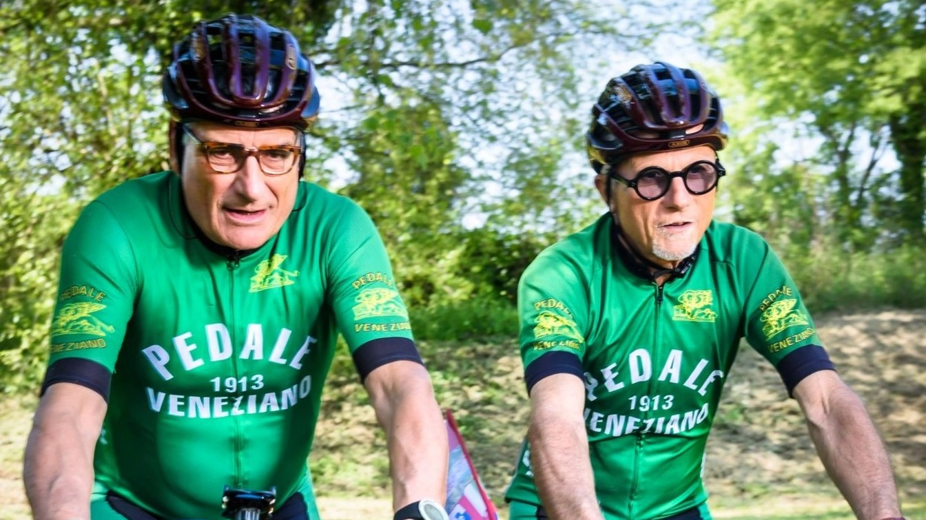 Alberto Fiorin, 64 anni, e Dino Facchinetti (67) dopo la prima tappa in Slovenia