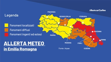 Allerta meteo rossa in Emilia Romagna: quali sono le zone più colpite dal maltempo