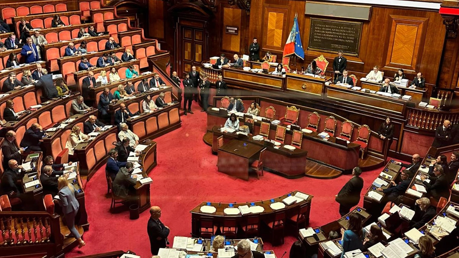 Il Senato della Repubblica italiana (foto Ansa)