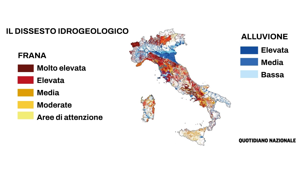 Il dissesto idrogeologico in Italia